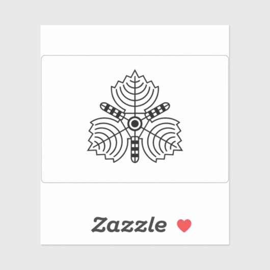 Vlag van de prefectuur Karafuto Sticker (Vel)