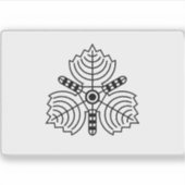 Vlag van de prefectuur Karafuto Sticker (Voorkant)