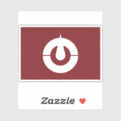 Vlag van de prefectuur Kochi (Kochi), Japan Sticker (Vel)