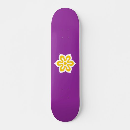 Vlag van de prefectuur Kyoto, Japan Persoonlijk Skateboard (Voorkant)