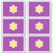 Vlag van de prefectuur Kyoto, Japan Sticker (Voorkant)