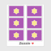 Vlag van de prefectuur Kyoto, Japan Sticker (Vel)