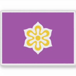Vlag van de prefectuur Kyoto, Japan Sticker