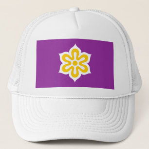 Vlag van de prefectuur Kyoto, Japan Trucker Pet