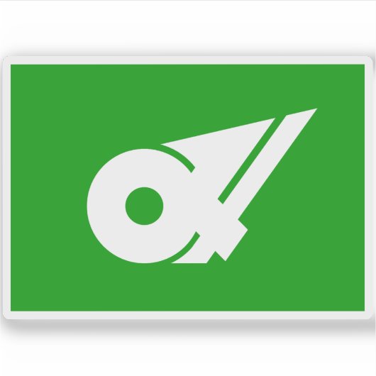 Vlag van de prefectuur Mie, Japan Sticker (Voorkant)