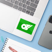 Vlag van de prefectuur Mie, Japan Sticker (Laptop met iPhone)