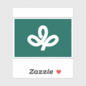 Vlag van de prefectuur Miyagi, Japan Sticker (Vel)