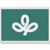 Vlag van de prefectuur Miyagi, Japan Sticker (Voorkant)