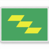Vlag van de prefectuur Miyazaki, Japan Sticker (Voorkant)