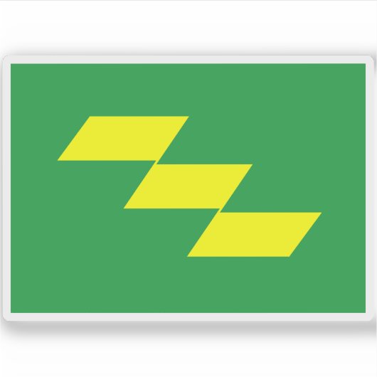Vlag van de prefectuur Miyazaki, Japan Sticker (Voorkant)
