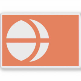 Vlag van de prefectuur Nagano, Japan Sticker