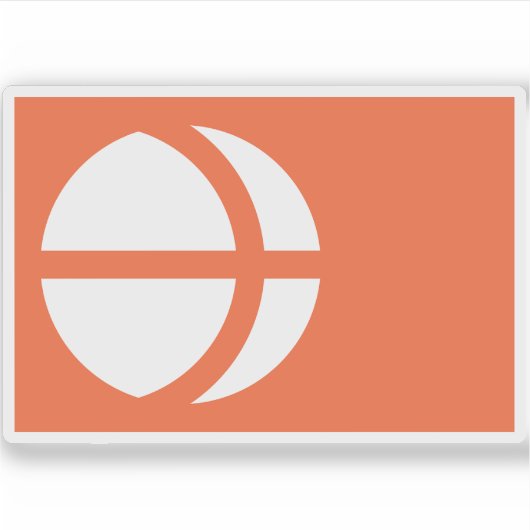 Vlag van de prefectuur Nagano, Japan Sticker (Voorkant)