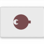 Vlag van de prefectuur Nara, Japan Sticker (Voorkant)