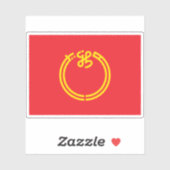 Vlag van de prefectuur Niigata, Japan Sticker (Vel)