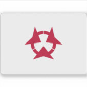 Vlag van de prefectuur Oita (Oita), Japan Sticker (Voorkant)