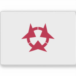 Vlag van de prefectuur Oita (Oita), Japan Sticker