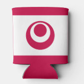 Vlag van de prefectuur Okinawa, Japan Blikjeskoeler (Achterkant)