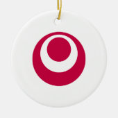 Vlag van de prefectuur Okinawa, Japan Keramisch Ornament (Voorkant)