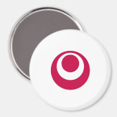 Vlag van de prefectuur Okinawa, Japan Magneet (Voorkant / Achterkant)