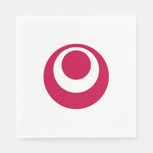 Vlag van de prefectuur Okinawa, Japan Servet (Voorkant)