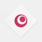 Vlag van de prefectuur Okinawa, Japan Servet (Hoek)