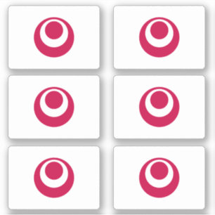 Vlag van de prefectuur Okinawa, Japan Sticker