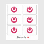 Vlag van de prefectuur Okinawa, Japan Sticker (Vel)