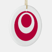 Vlag van de prefectuur Okinawa Keramisch Ornament (Rechts)