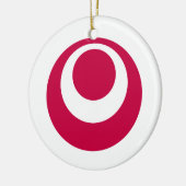 Vlag van de prefectuur Okinawa Keramisch Ornament (Links)
