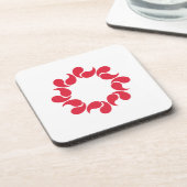 Vlag van de prefectuur Osaka, Japan Bier Onderzetter (Linkerzijde)