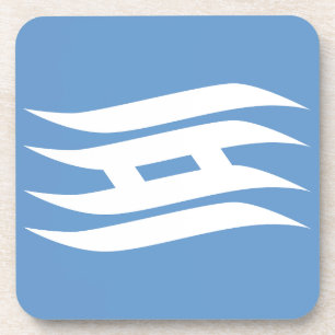 Vlag van de prefectuur Osaka, Japan Bier Onderzetter