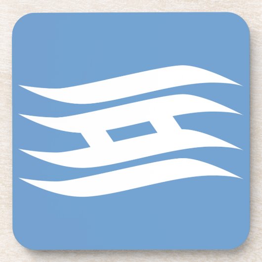 Vlag van de prefectuur Osaka, Japan Bier Onderzetter (Voorkant)