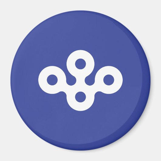 Vlag van de prefectuur Osaka, Japan Magneet (Voorkant)