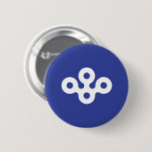 Vlag van de prefectuur Osaka, Japan Ronde Button 5,7 Cm (Voorkant /achterkant)