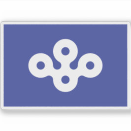 Vlag van de prefectuur Osaka, Japan Sticker