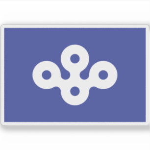 Vlag van de prefectuur Osaka, Japan Sticker