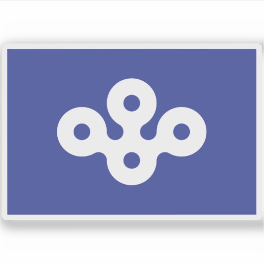 Vlag van de prefectuur Osaka, Japan Sticker (Voorkant)