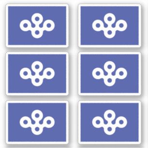 Vlag van de prefectuur Osaka, Japan Sticker