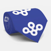 Vlag van de prefectuur Osaka, Japan Stropdas (Opgerold)