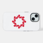 Vlag van de prefectuur Saitama, Japan iPhone 15 Case (Achterkant horizontaal)