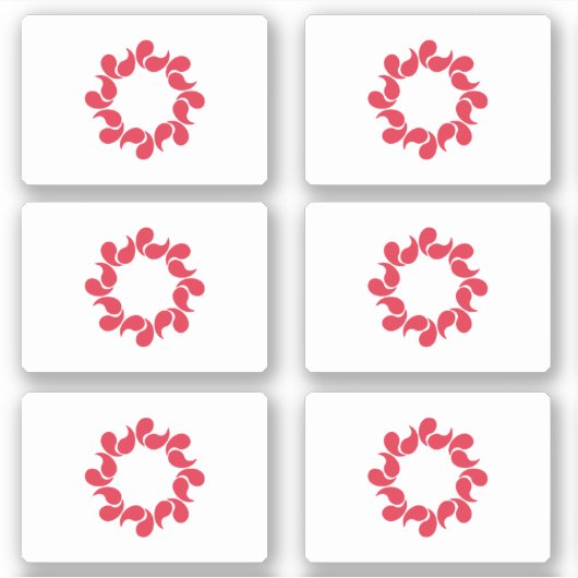 Vlag van de prefectuur Saitama, Japan Sticker (Voorkant)