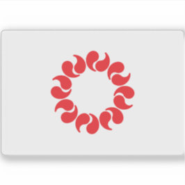 Vlag van de prefectuur Saitama, Japan Sticker