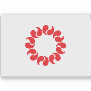 Vlag van de prefectuur Saitama, Japan Sticker