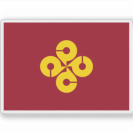Vlag van de prefectuur Shimane, Japan Sticker