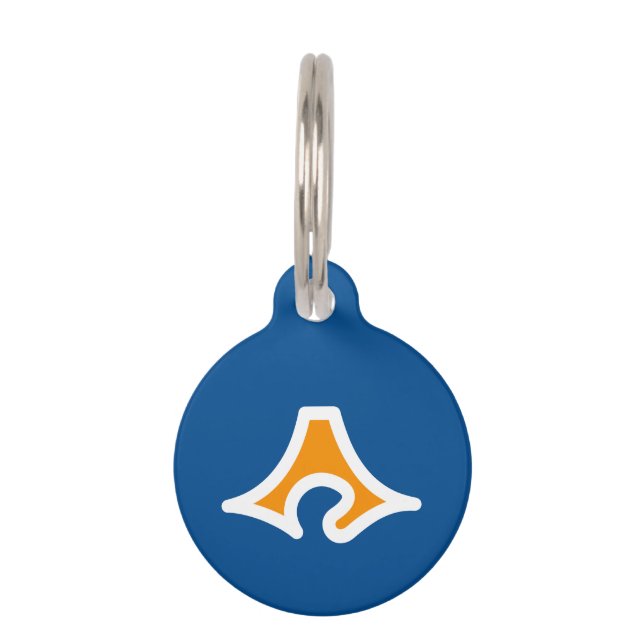 Vlag van de prefectuur Shizuoka, Japan Huisdierpenning (Voorkant)