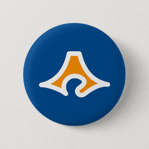 Vlag van de prefectuur Shizuoka, Japan Ronde Button 5,7 Cm