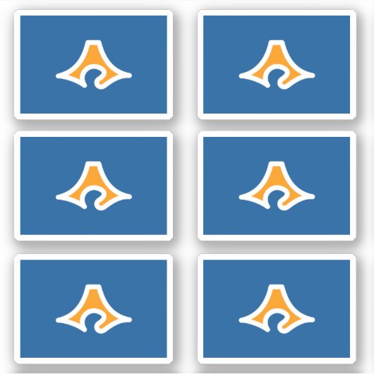 Vlag van de prefectuur Shizuoka, Japan Sticker (Voorkant)