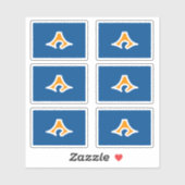 Vlag van de prefectuur Shizuoka, Japan Sticker (Vel)