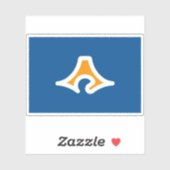 Vlag van de prefectuur Shizuoka, Japan Sticker (Vel)