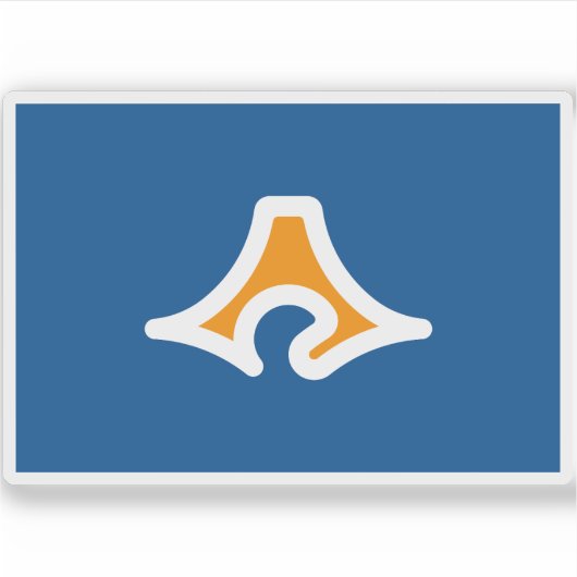 Vlag van de prefectuur Shizuoka, Japan Sticker (Voorkant)